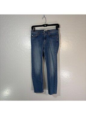 Acne Studio Jeans Womens 24 Row Carter Medium Wash Denim
